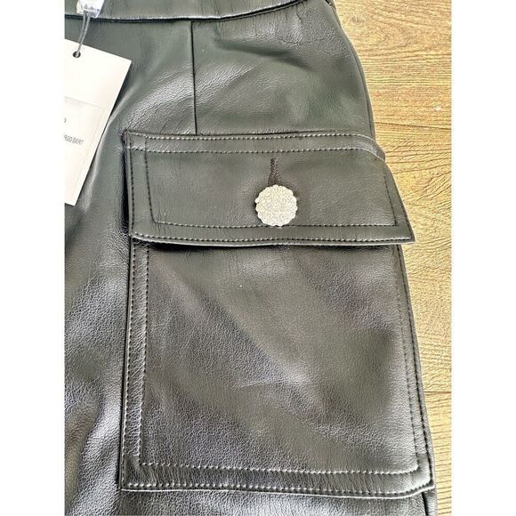NWT- Generation Love Ari Vegan Leather Cargo Skirt - Picture 3 of 7